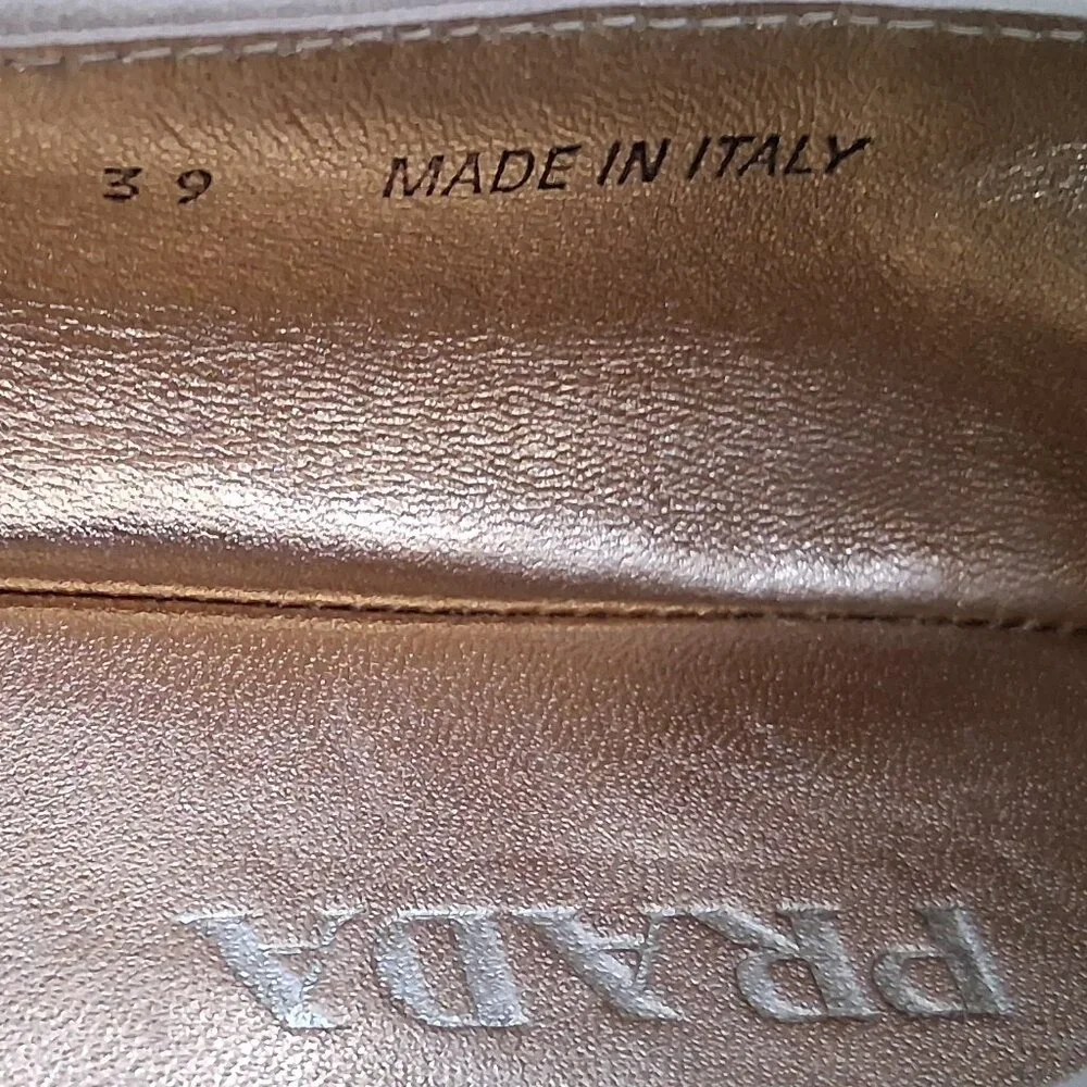 Prada Cream Nude Suede Espadrille Shoes